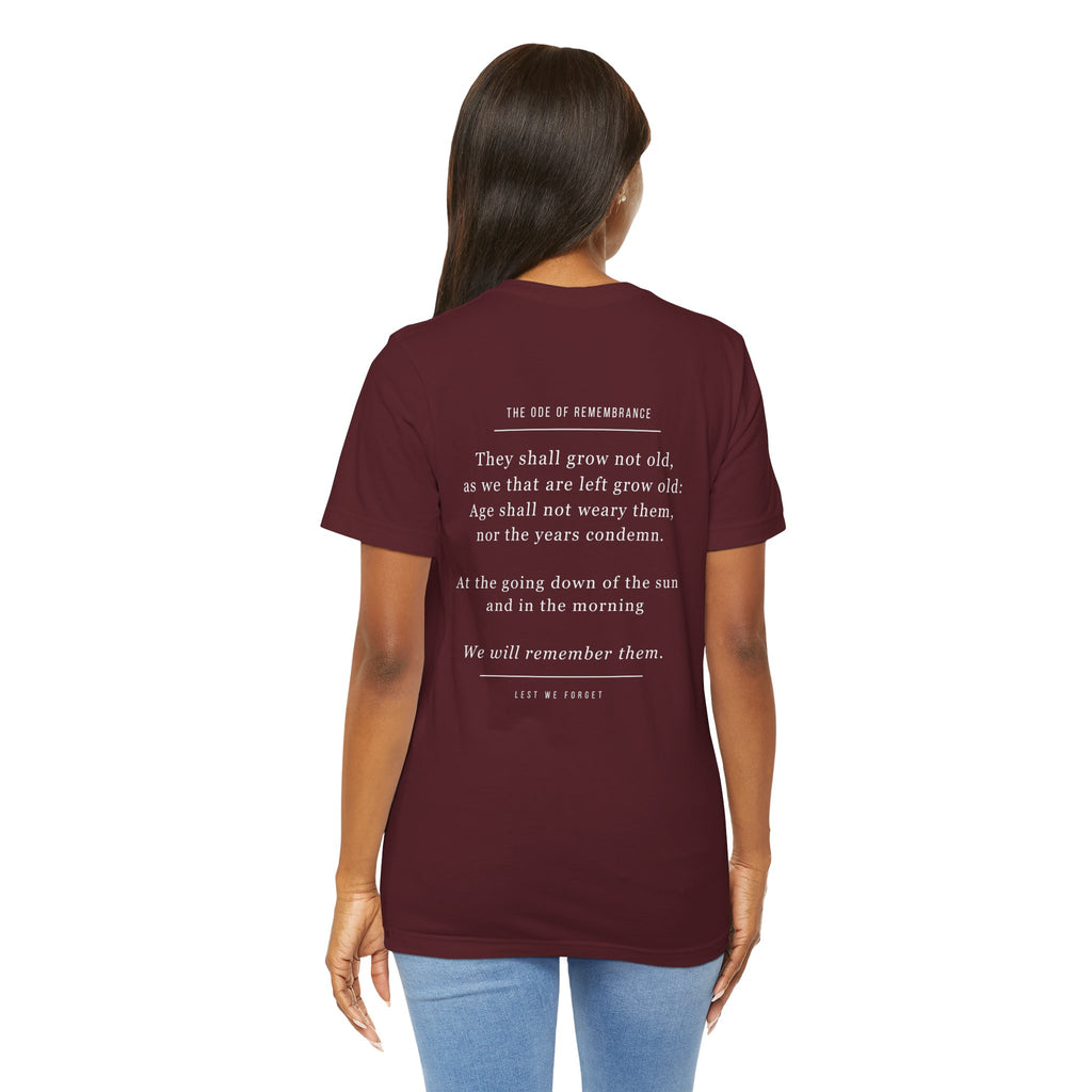 ANZAC Day Tee — "Lest We Forget" Remembrance T-Shirt (25th April, Australia & New Zealand)