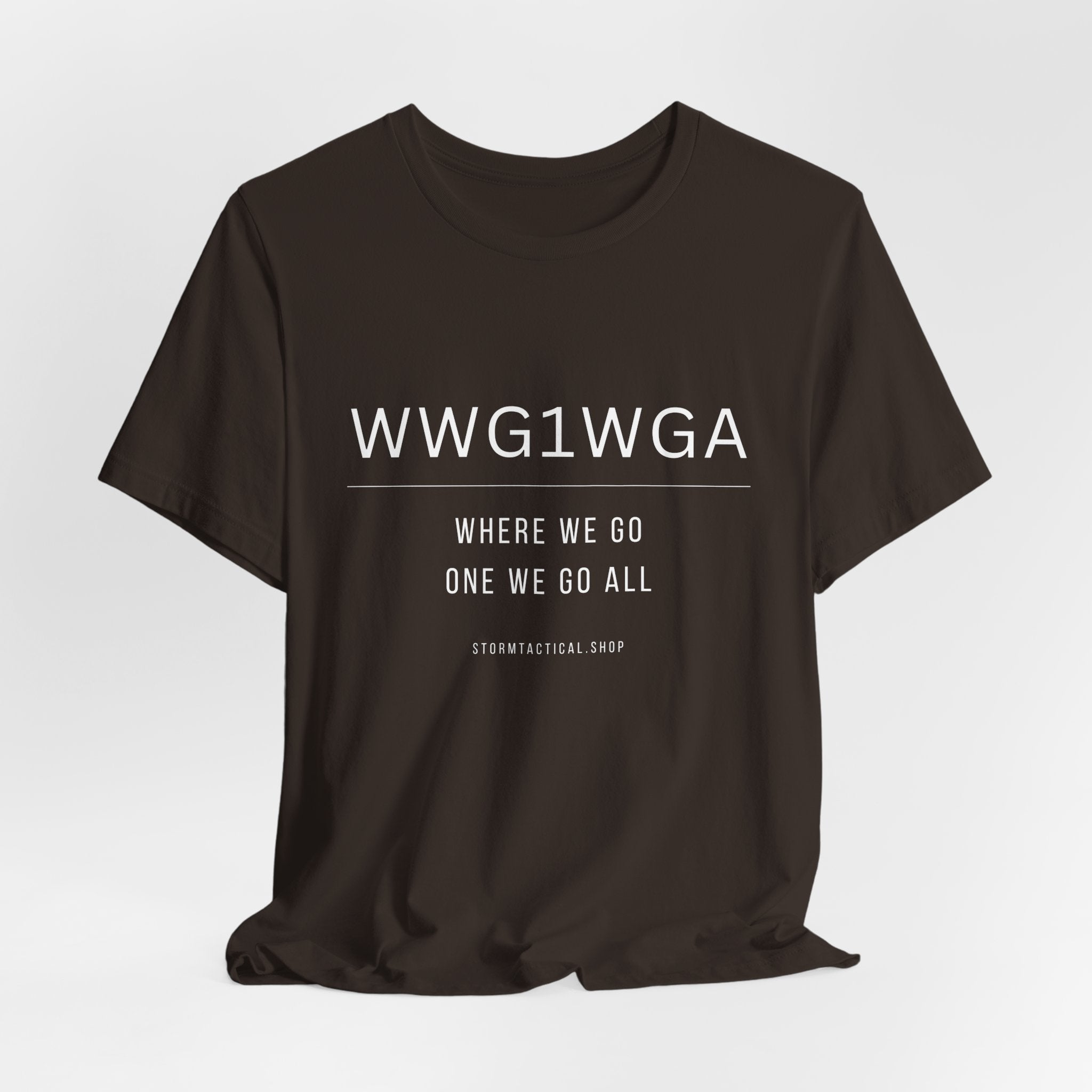 WWG1WGA Tee — "Where We Go One We Go All" Short Sleeve Shirt