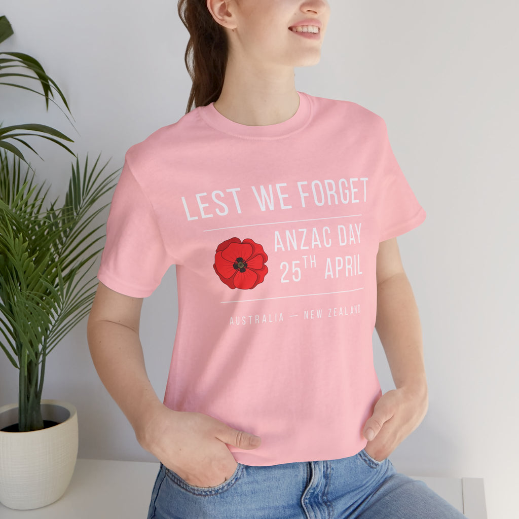 ANZAC Day Tee — "Lest We Forget" Remembrance T-Shirt (25th April, Australia & New Zealand)