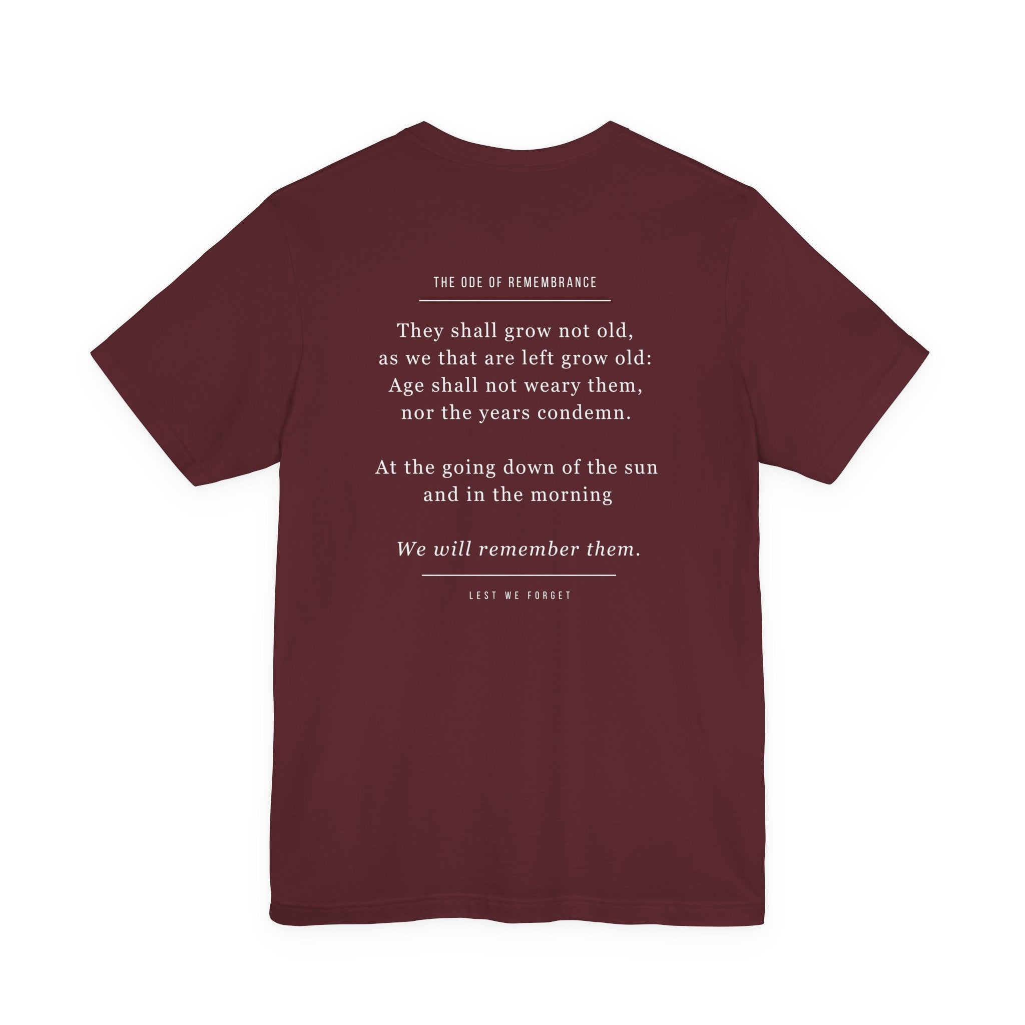 ANZAC Day Tee — "Lest We Forget" Remembrance T-Shirt (25th April, Australia & New Zealand)