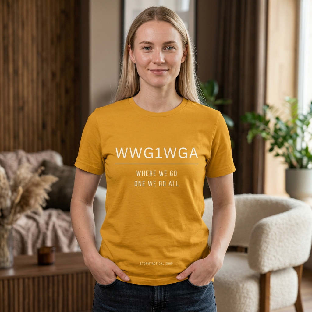 WWG1WGA Tee — "Where We Go One We Go All" Short Sleeve Shirt