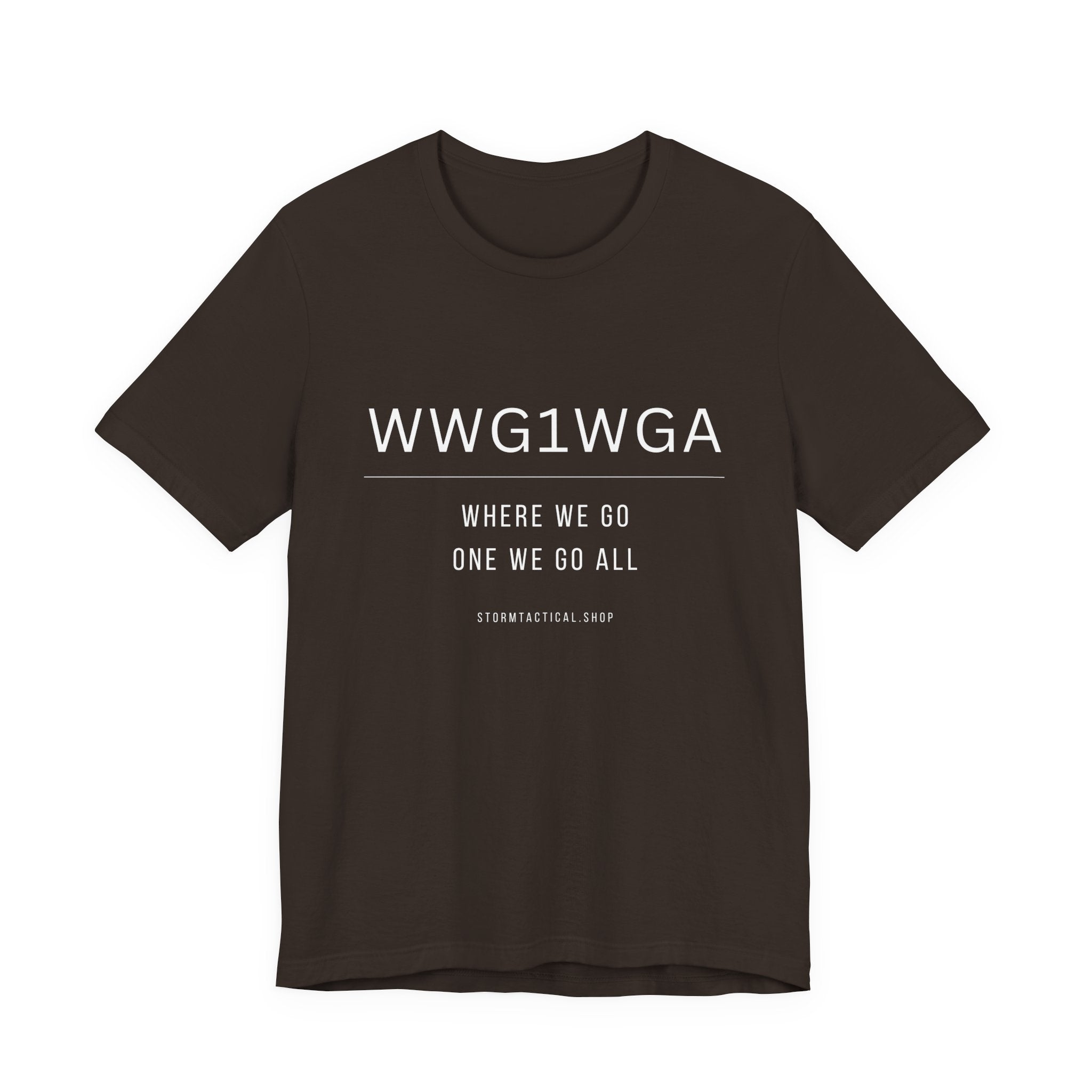 WWG1WGA Tee — "Where We Go One We Go All" Short Sleeve Shirt